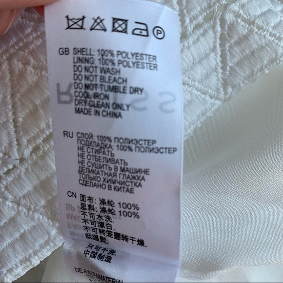 REISS magnolia white eyelet dress open back - Picture 9 of 11